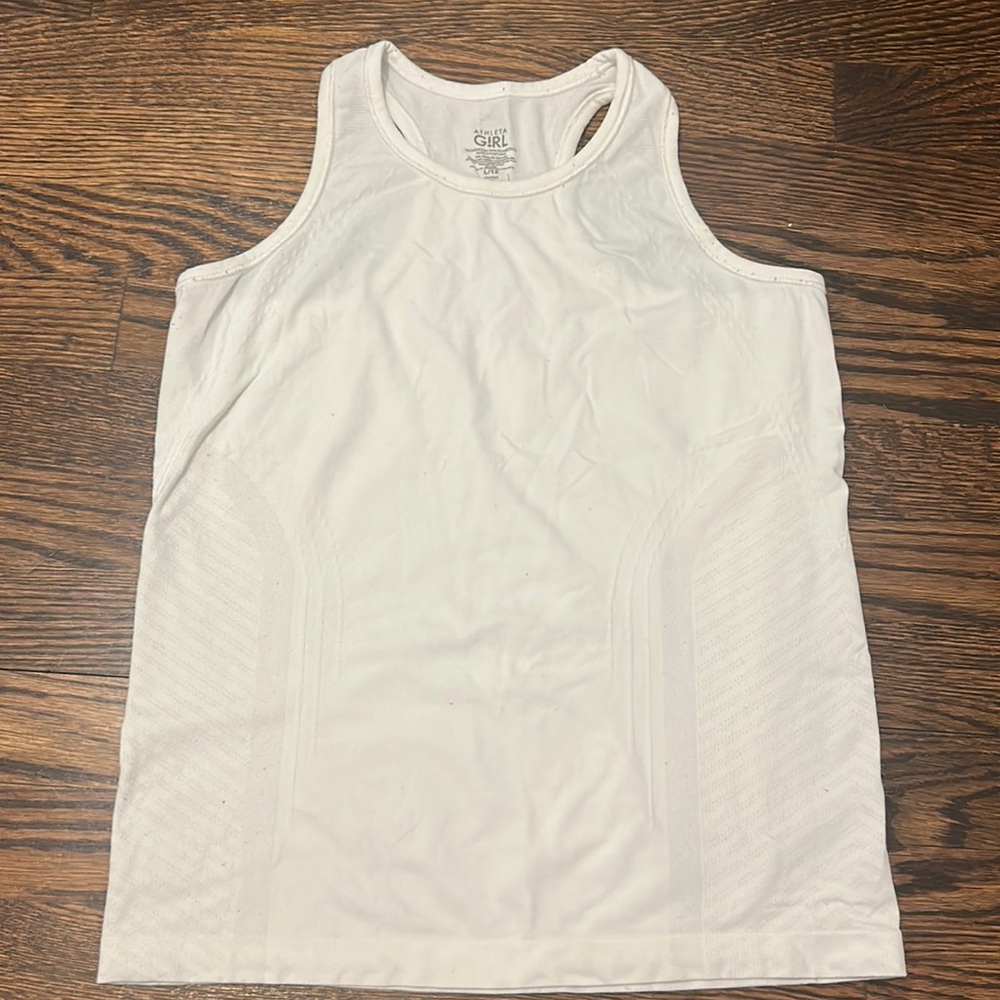 white Athleta tank